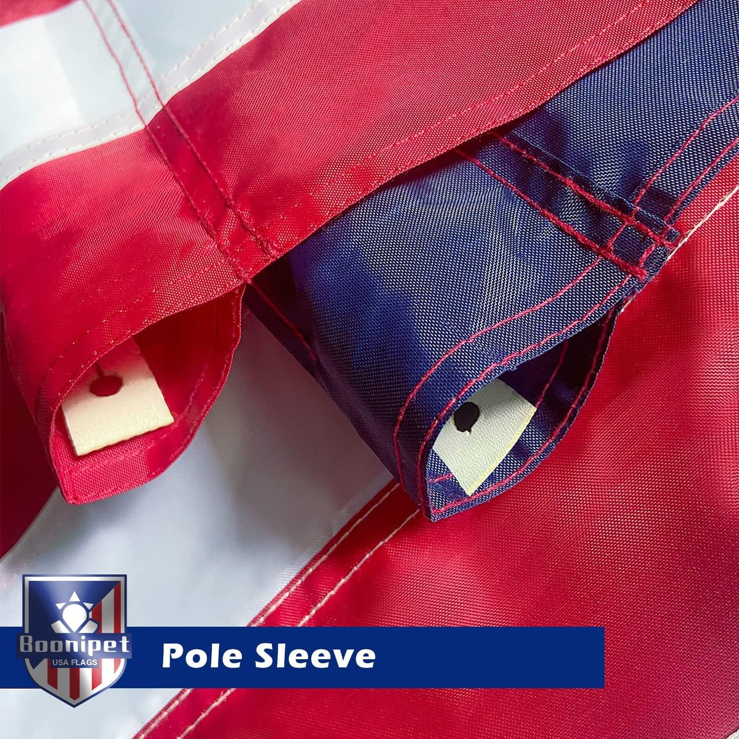 Bandera USA manga poste 2.5x4 poliéster 210D resistente