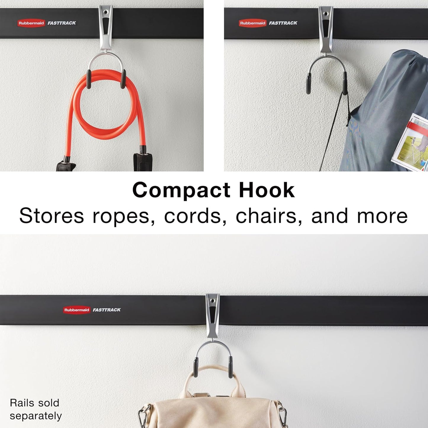 Gancho FastTrack para cables y mangueras garaje