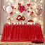 Mantel rectangular lentejuelas rojo 90x156pulg fiestas