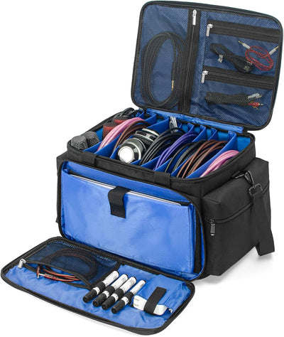 Bolsa organizadora cables DJ con divisores