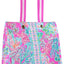 Bolsa de comestibles reutiliz. hombro Lilly Pulitzer