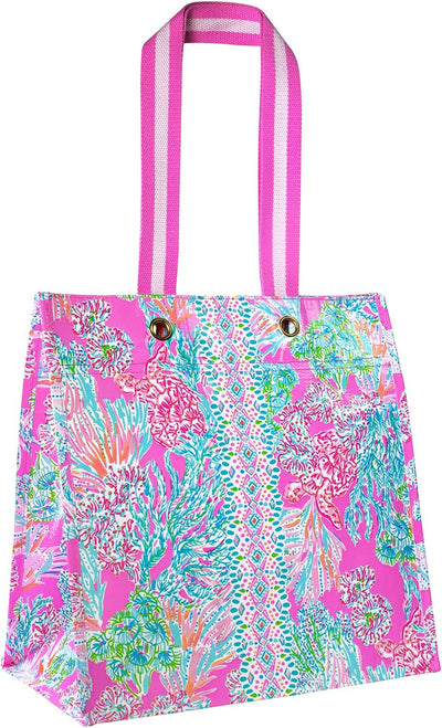 Bolsa de comestibles reutiliz. hombro Lilly Pulitzer