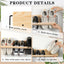 2 Organiz. zapatos pared 28" madera moderno compacto