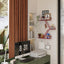 Estante pared escape incendios 3 niveles metal rojo