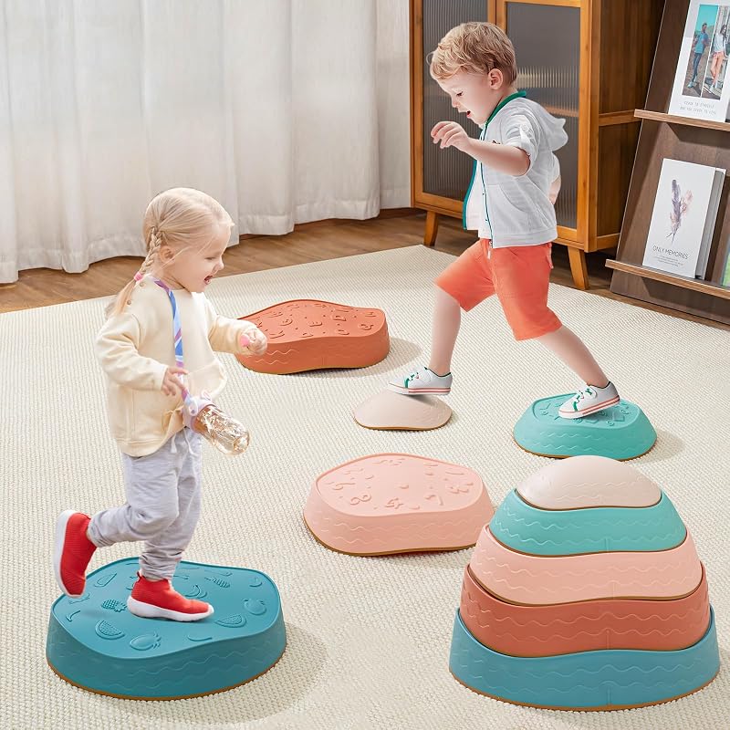 Piedras equilibrio sensoriales antideslizantes para niños