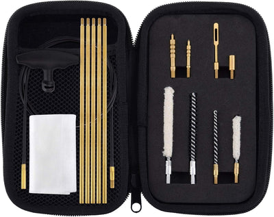 Kit limpieza airgun 177 y .22 cal con cepillos y organizador