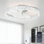 Ventilador techo LED moderno 20" control remoto dormitorio