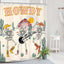 Cortina ducha calavera vaquero howdy desierto gótica 60x72
