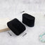 12 Pulseras Terciopelo Negro con Soporte Joyería