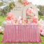 Mantel rectangular lentejuelas 90x156pulg rosa rubor