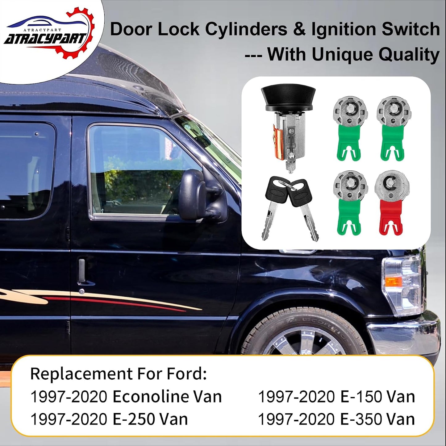 Cilindros cerradura puerta Ford Econoline