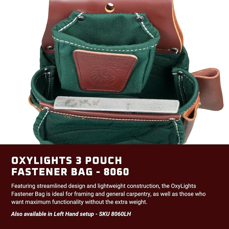 Bolsas Pro con Cierre 9 Bolsillos Verde Fabricado EE.UU.