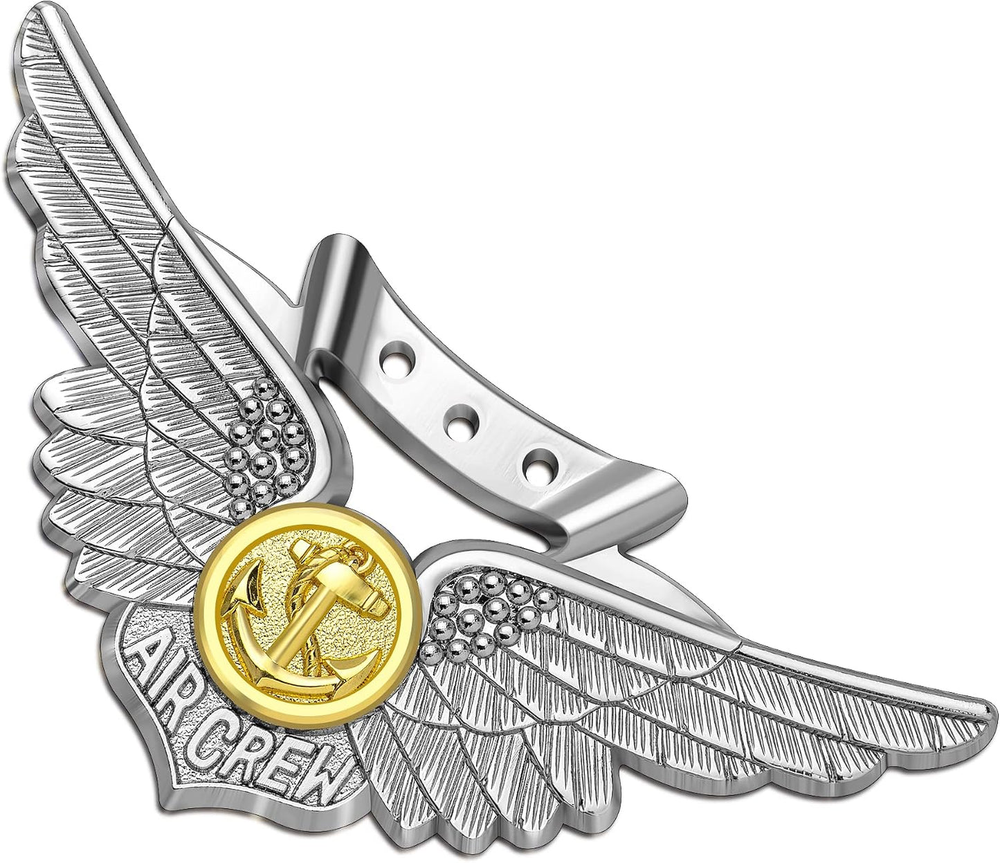 Emblema metal auto tripulación combate Marina