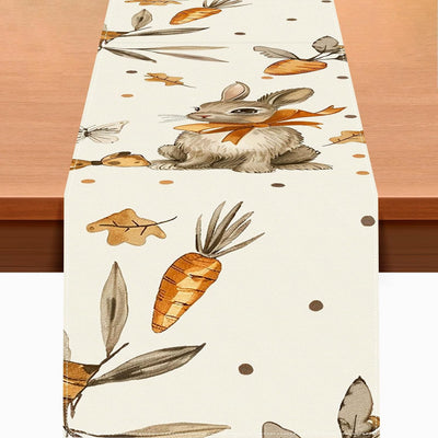 Camino mesa Pascua 13x72pulg decoración granja con lazo