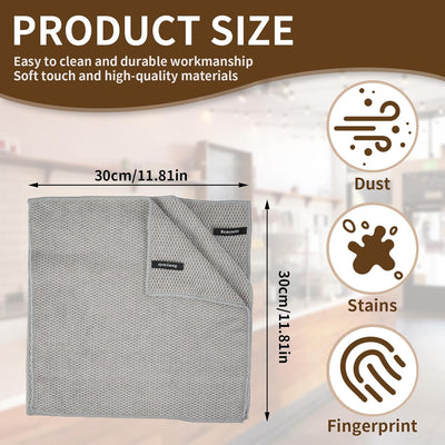 3 Pzas Paños Microfibra Barista Absorbentes Secado Rápido