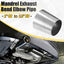 Tubo codo escape acero inox 2 a 2.5 OD 2 Pzas