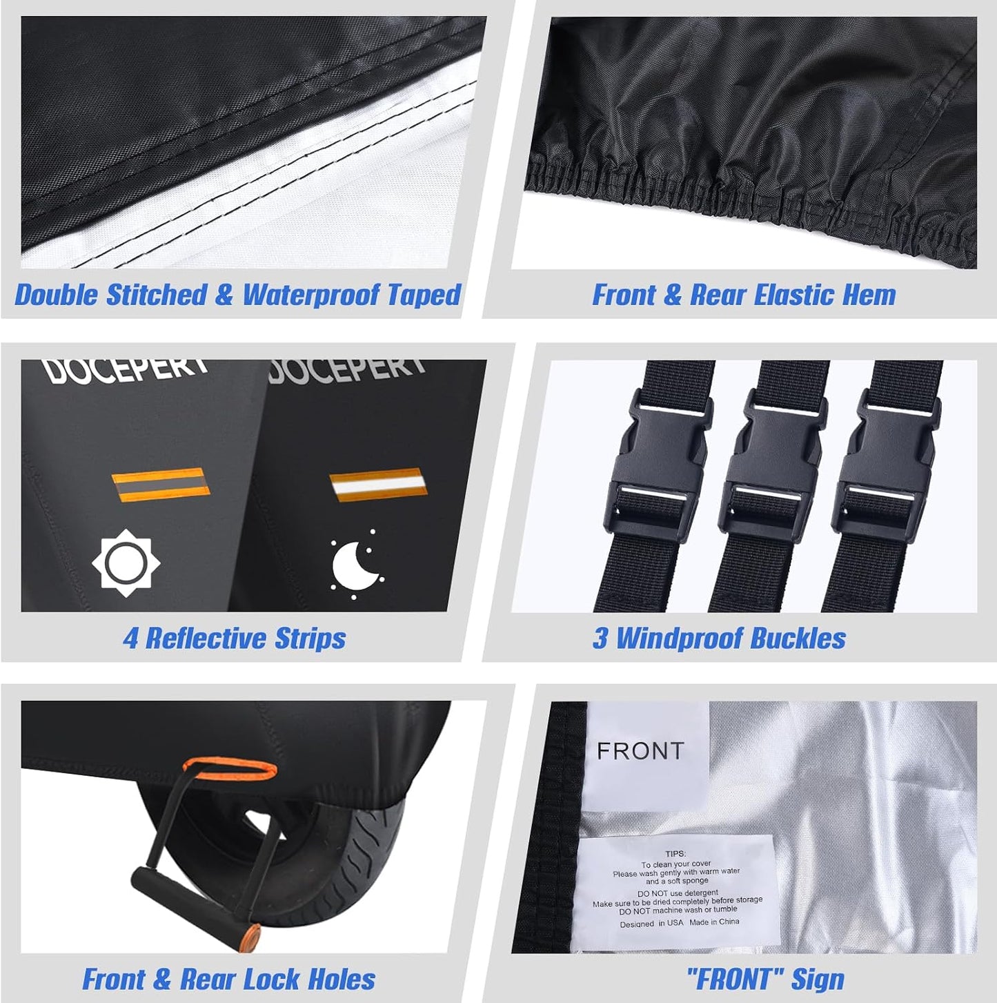 Funda impermeable motocicleta tela Oxford 420D universal