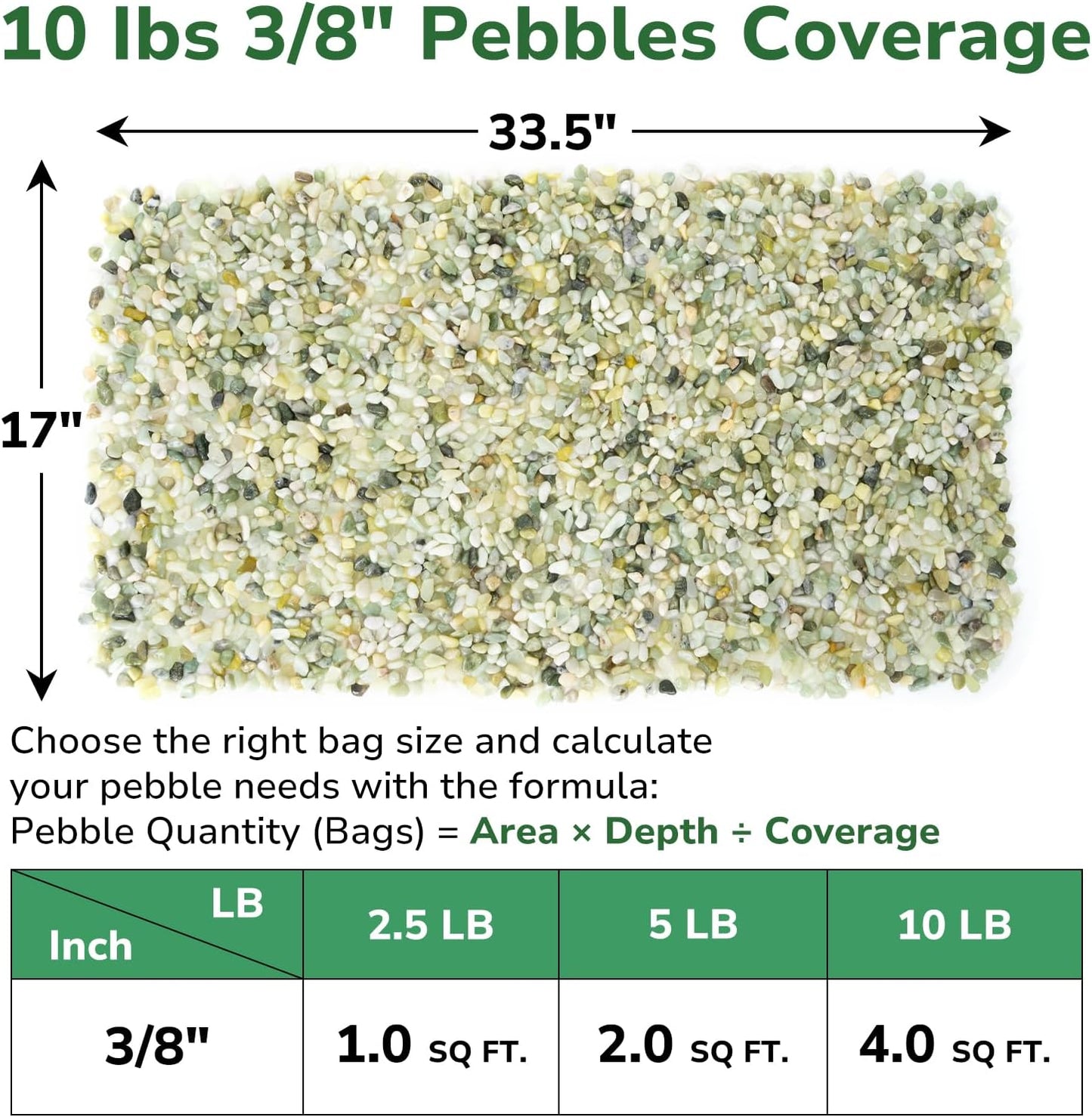 Rocas decorativas 10lb para suculentas y acuarios