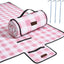 Manta Picnic Gingham 80x80pulg Impermeable Plegable