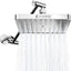 Cabezal ducha lluvia cuadrado con brazo ajustable