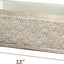 Caja decorativa baño plateada para papel higiénico