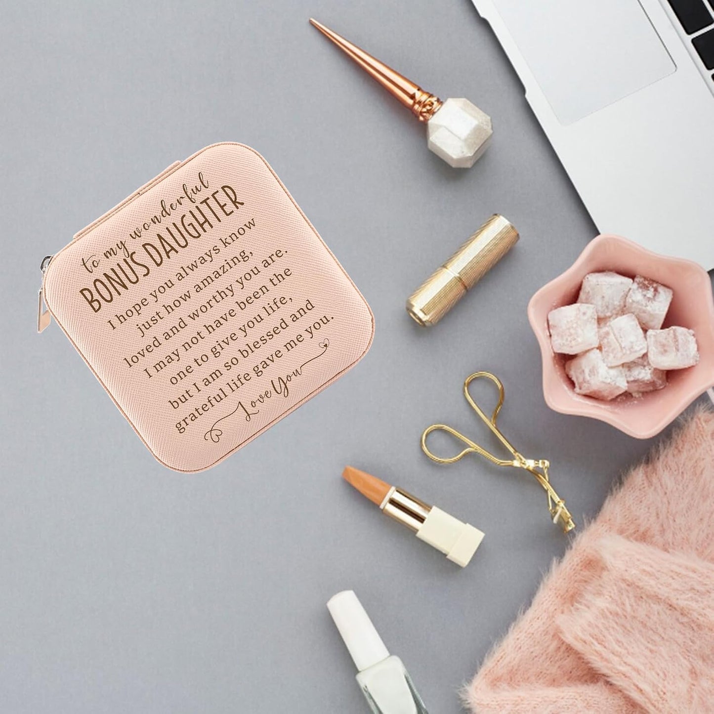 Estuche joyas regalo para hijastra cumpleaños graduación