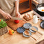 Set 4 cucharas cerámica soporte café barra cocina
