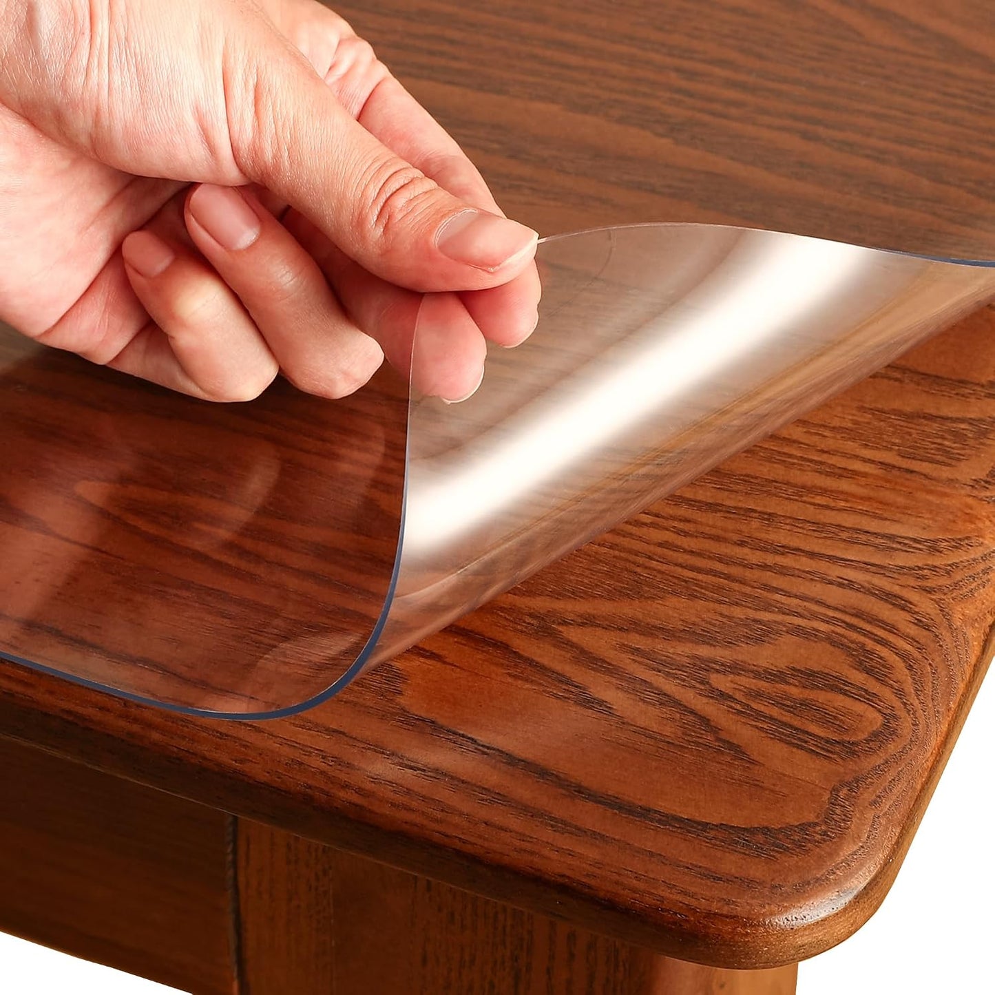 Protector mesa plástico transparente 14x36pulg antiarañazos