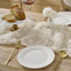Camino Mesa Gasa Blanca Crema 10pies Bohemia para Bodas y Fiestas