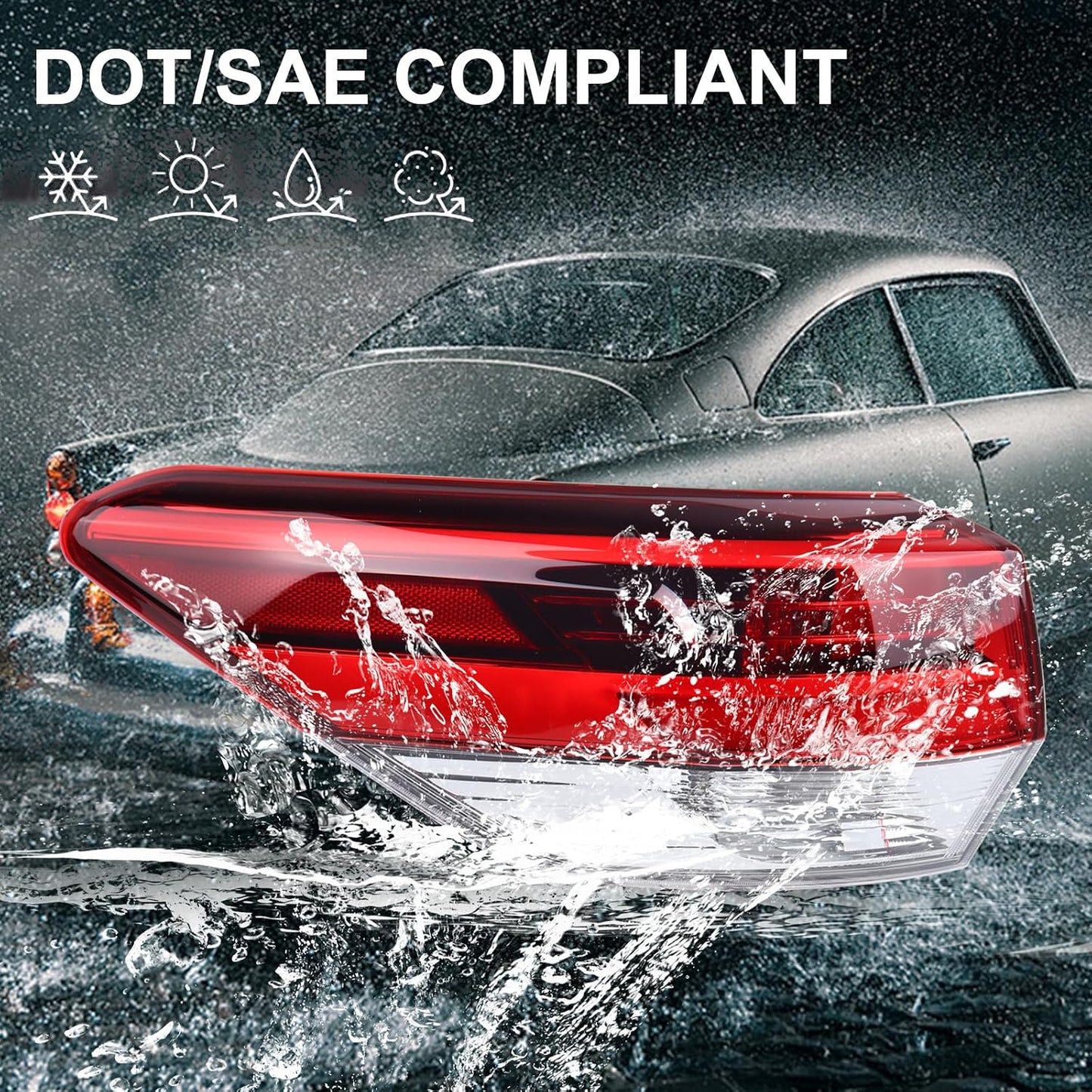 Lámpara trasera exterior izquierda Toyota Highlander 17-19