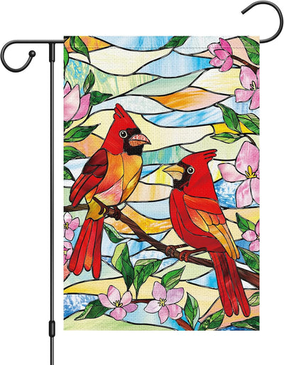 Bandera jardín diseño pájaro 12x18pulg doble cara