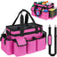 Carrito limpieza con mango bolsa rosa