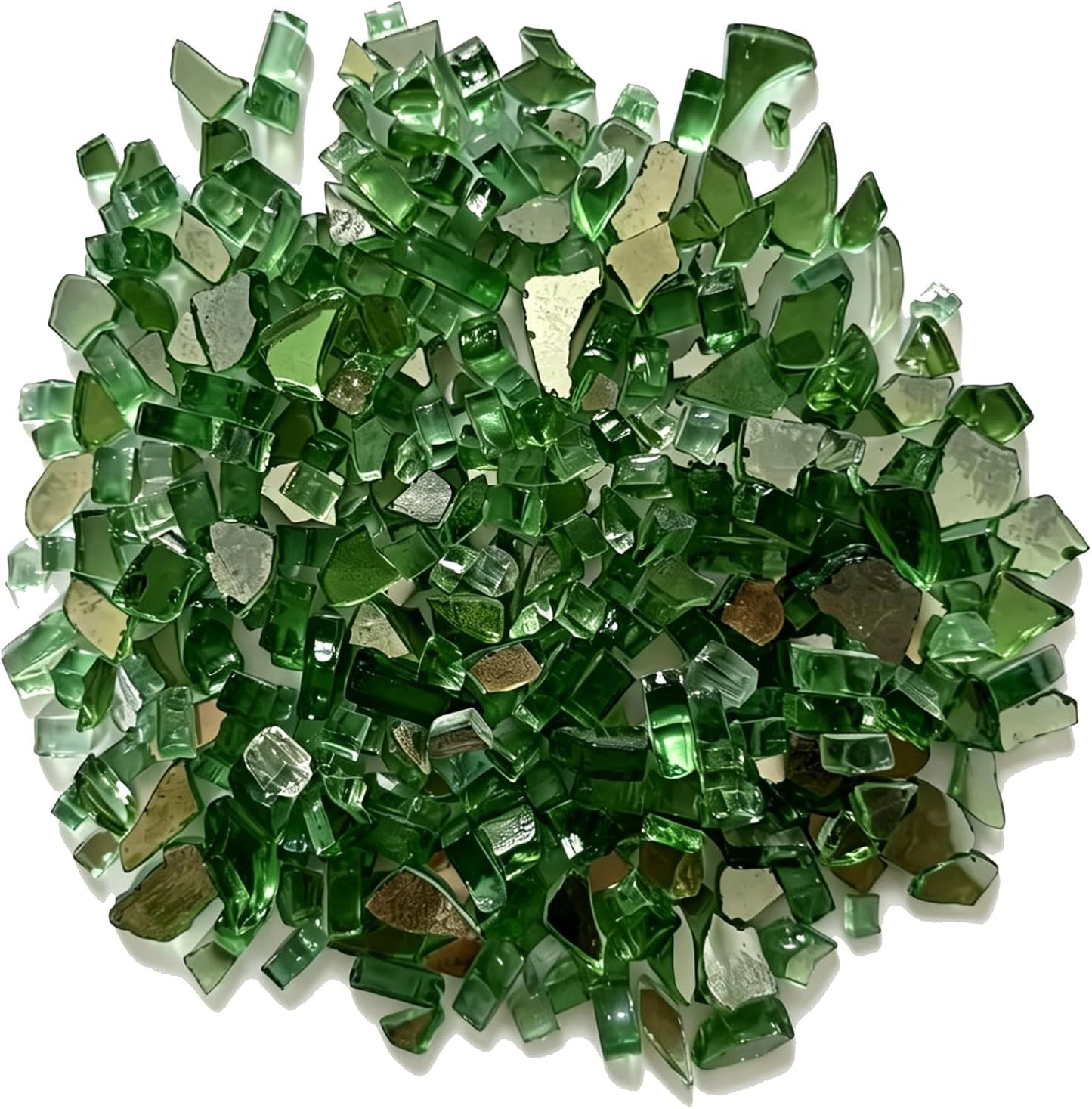 Vidrio reflectante chimenea 10lb verde