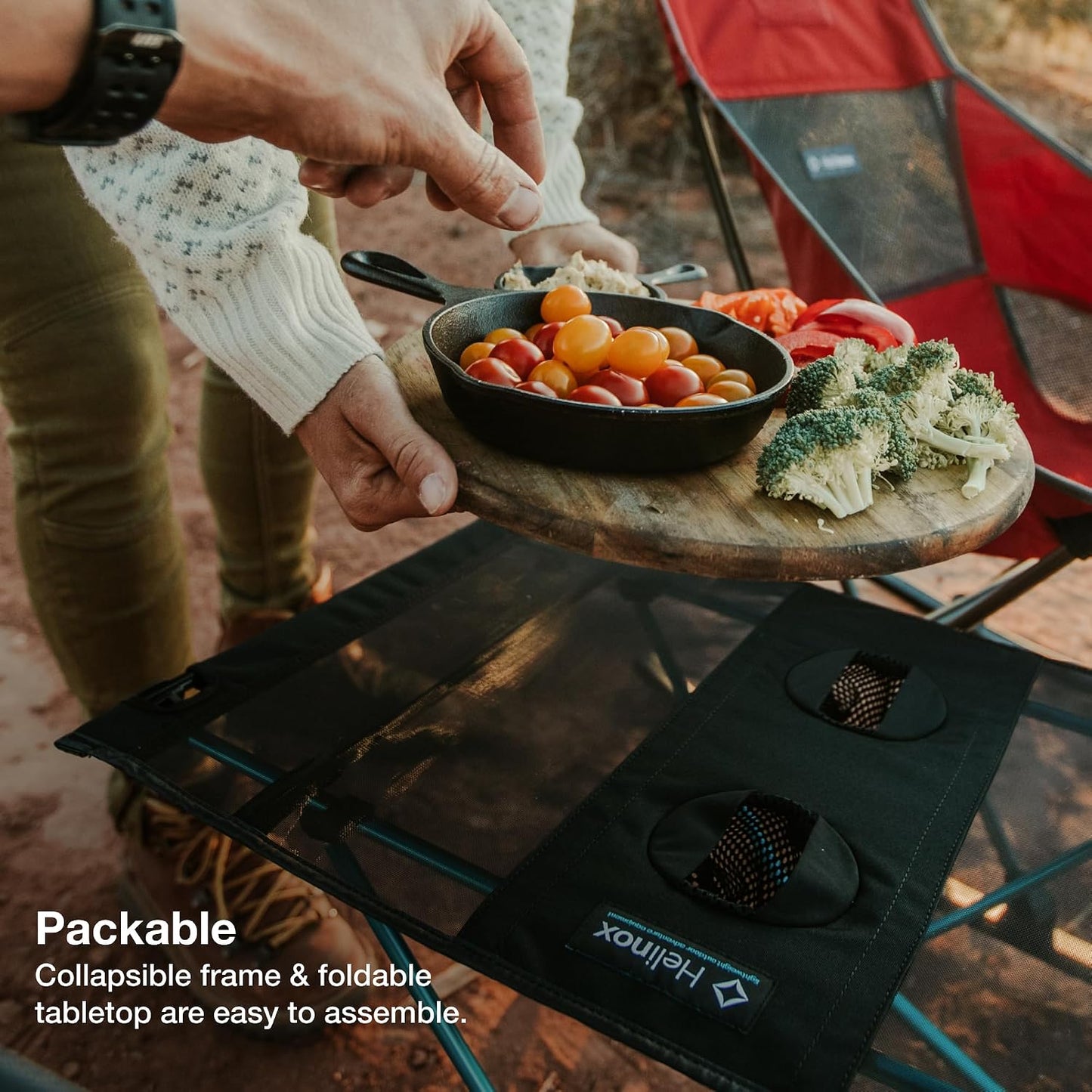 Mesa camping ligera plegable portátil para exteriores