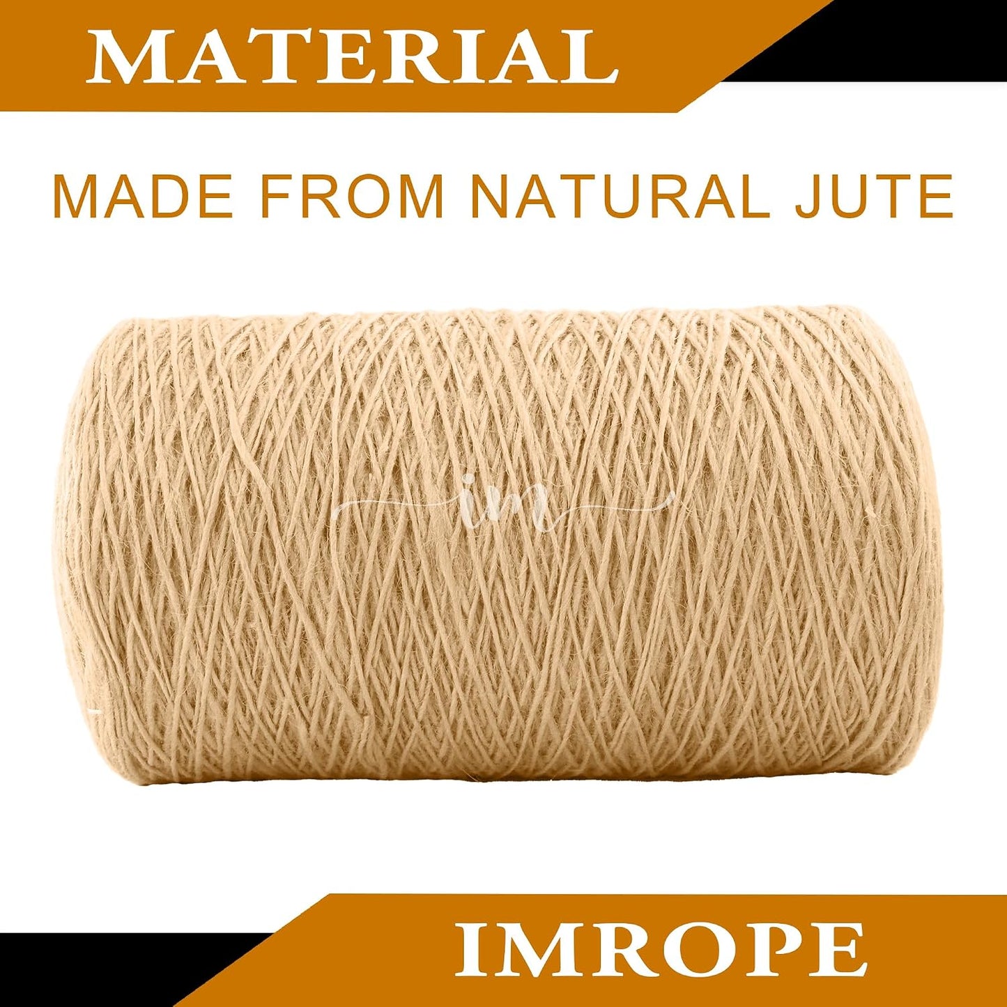 Cuerda yute natural 0.039" 3000pies jardinería