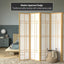 Pantalla Eudes Shoji 6ft natural 5 paneles