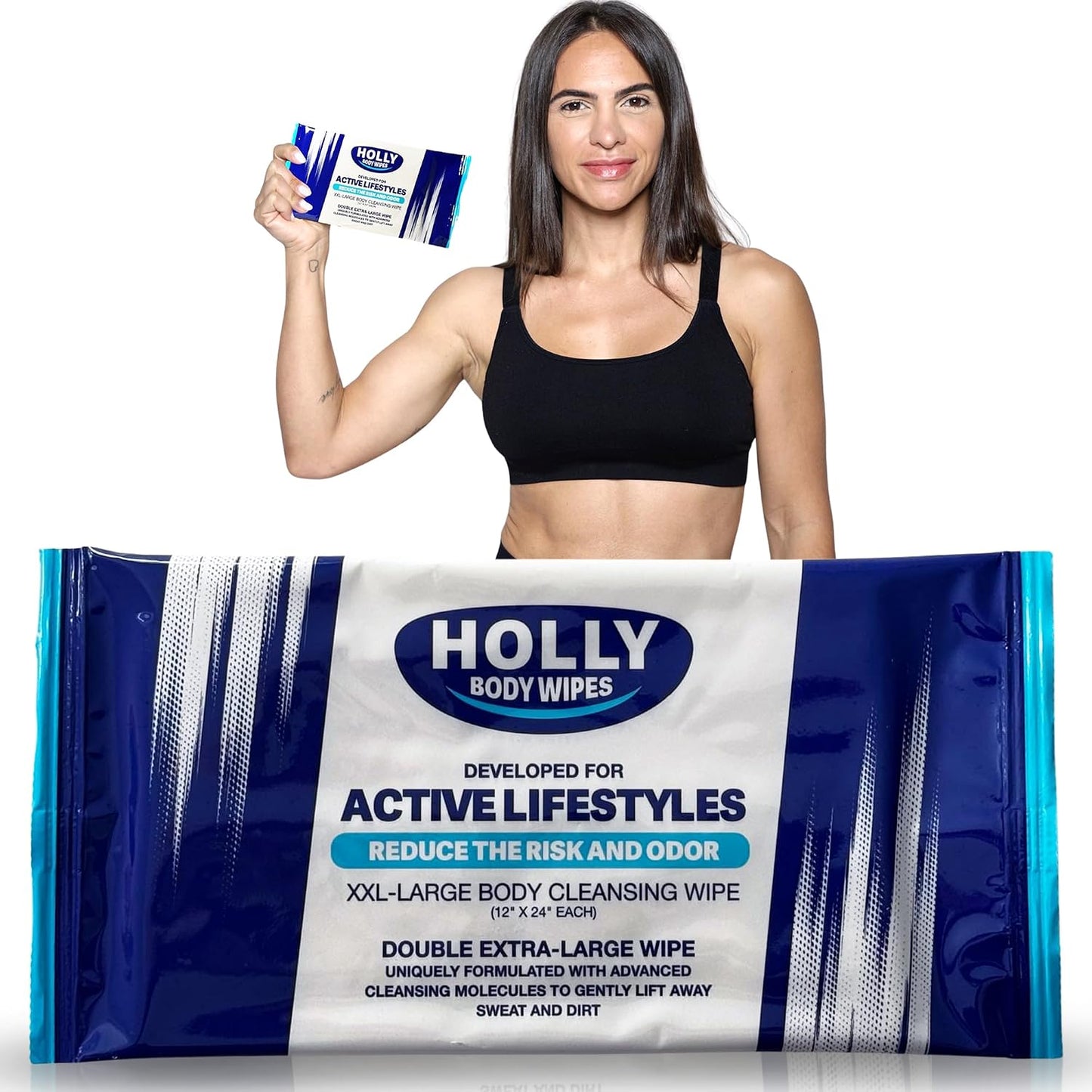 Toallitas corporales XL para adultos 24x12pulg viaje
