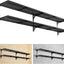 2 Estantes Flotantes Ajustables Garaje 15.6x48pulg Negro