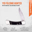 Cuchillo cazador plegable 110 hoja 3-3/4" acero inox 420HC