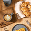 Set 6 Tazas Café 13oz Asa para Capuchino Té Caliente Gris