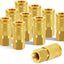 10 Accesorios Manguera Aire 1/4pulg Conector NTP Latón