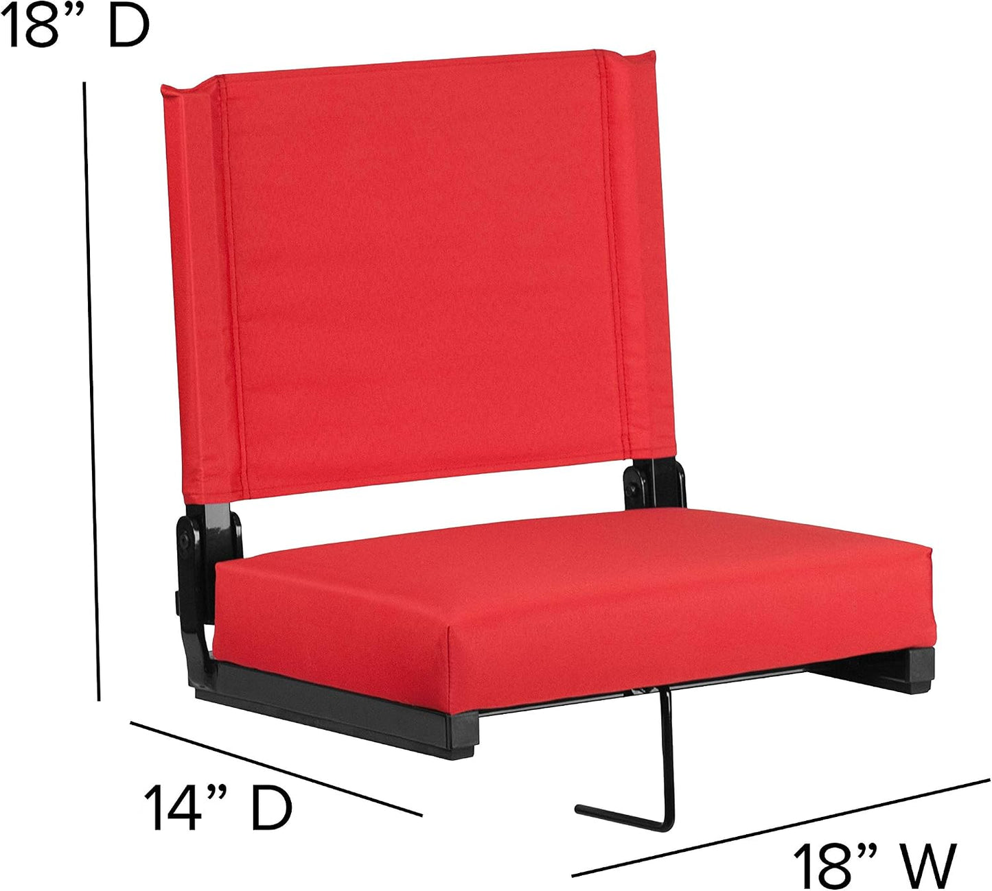 Silla estadio ligera asiento acolchado 500lb