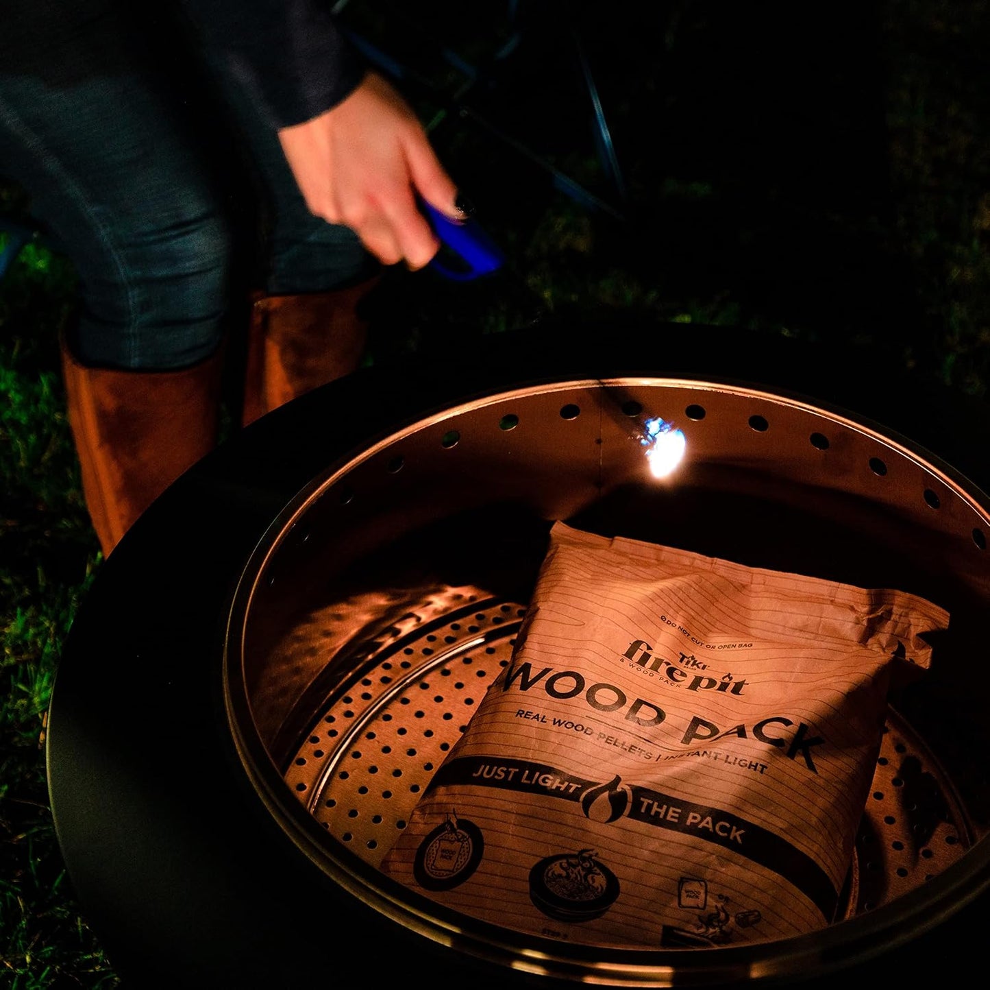Pellets de madera para chimenea sin humo 4 pzas