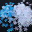 Confeti nieve blanco azul paquete fiesta Navidad bodas cumpleaños