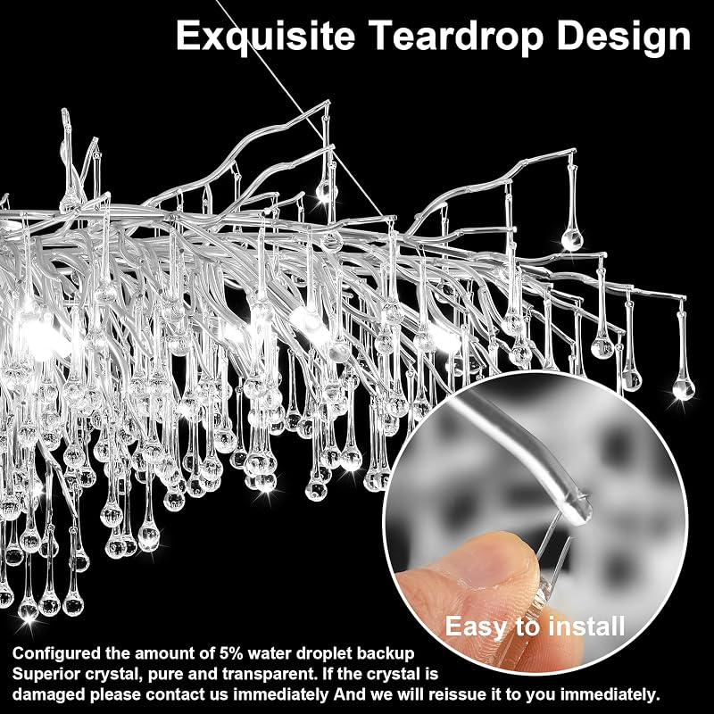 Candelabro cristal plateado 23.6pulg redondo