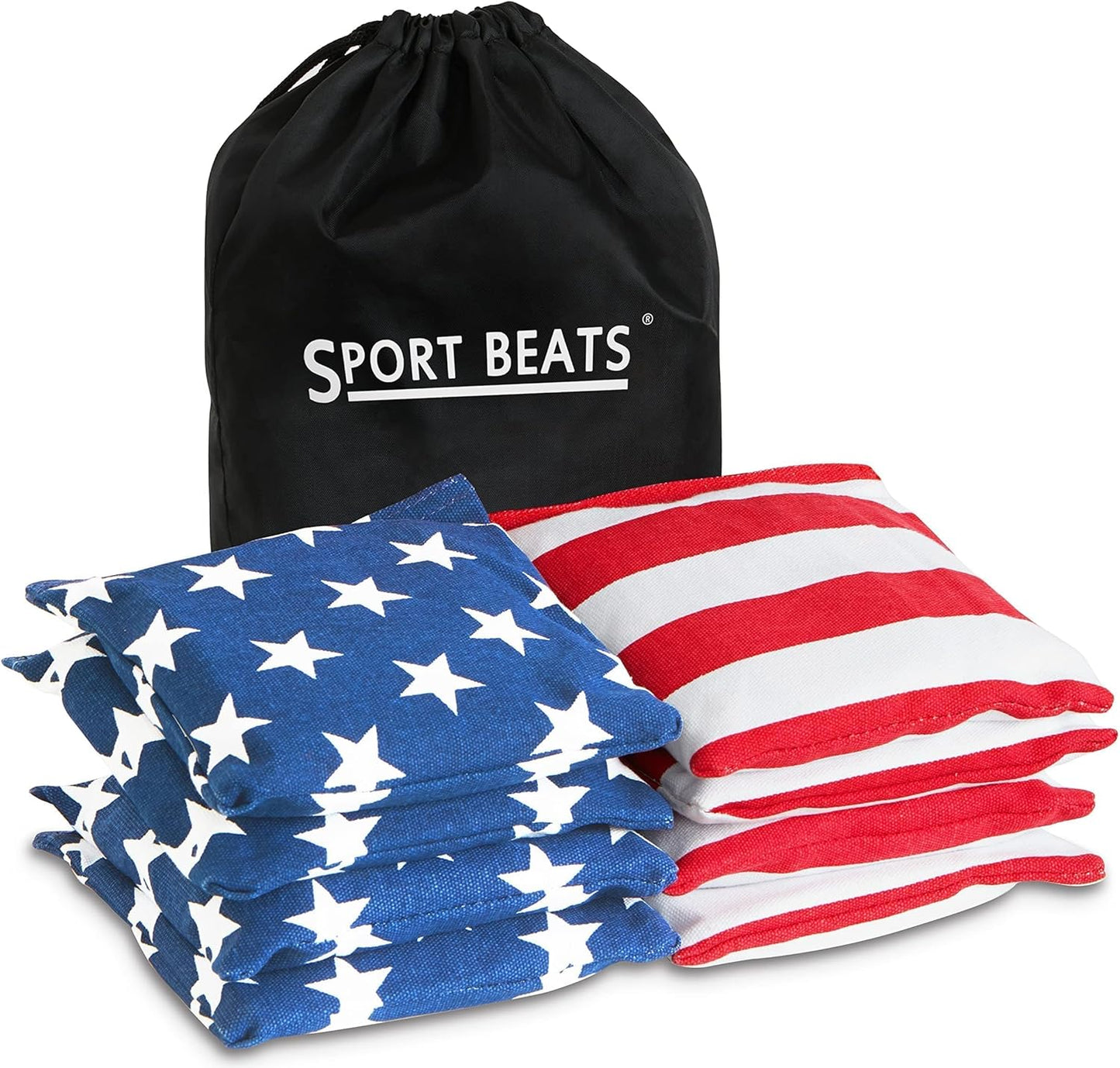 Set 8 Bolsas Cornhole Reglamentarias con Estuche