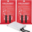 Manta fibra vidrio contra incendios 40x40pulg set 2