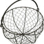 Cesta redonda alambre para huevos oxidado 8x4"