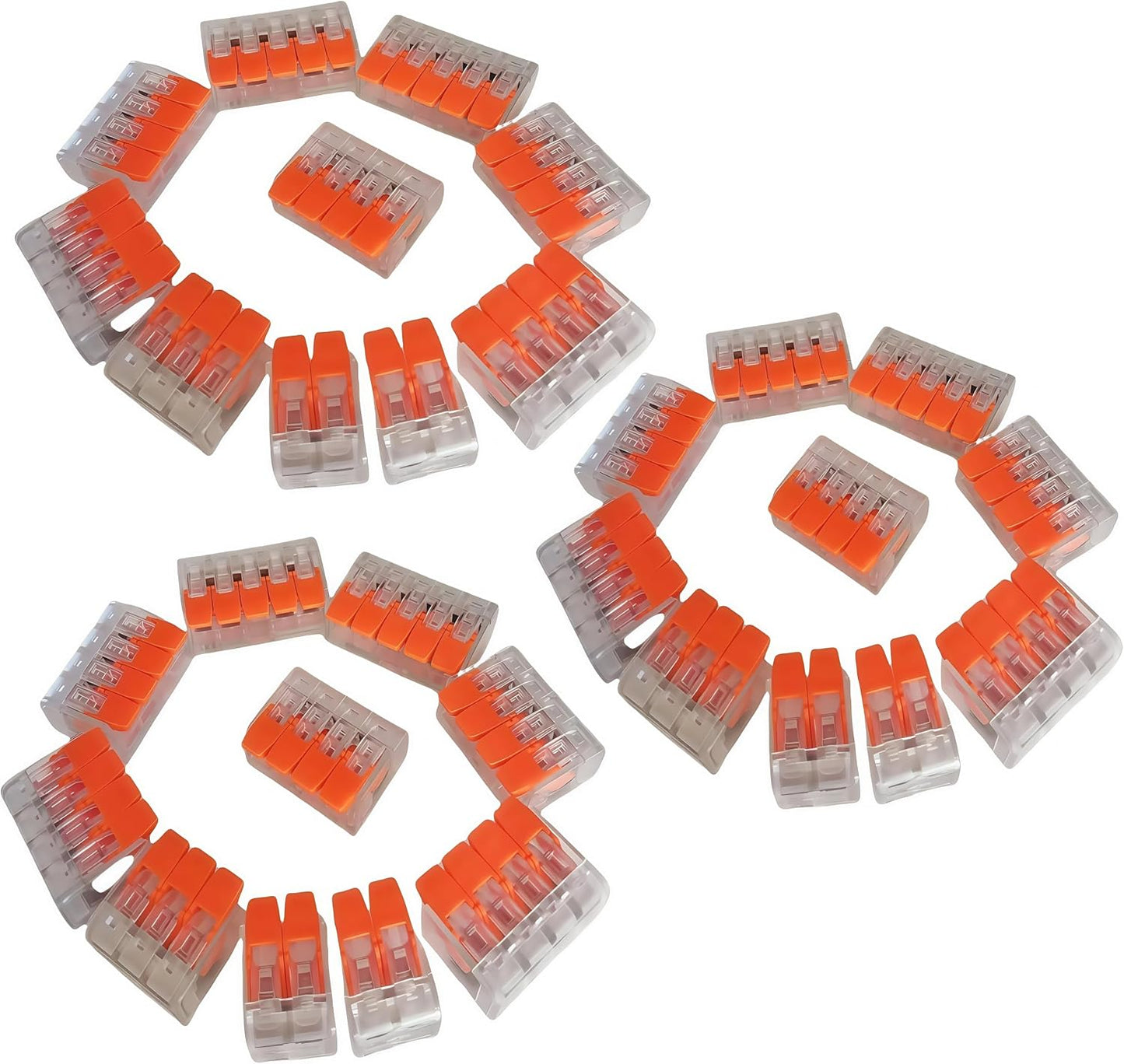 56 Conectores Alambre Empalme Transparentes 2/3/4/5 Conductores