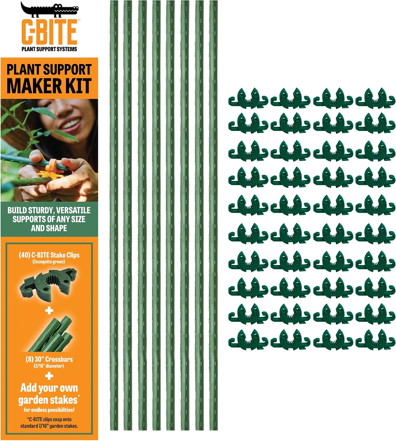 Kit soporte plantas tomate conectores modulares 7/16"